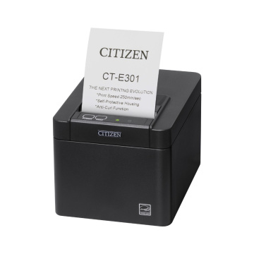 Citizen CT-E301, USB, RS232, Ethernet, 8 dots/mm (203 dpi), cutter, black-P/N;CTE301X3EBX