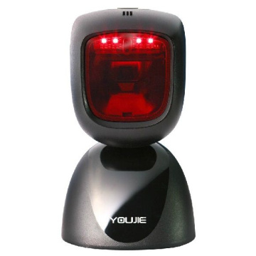 Honeywell Youjie HF600, 2D, multi-IF, kit (USB), black Presentation Scanner