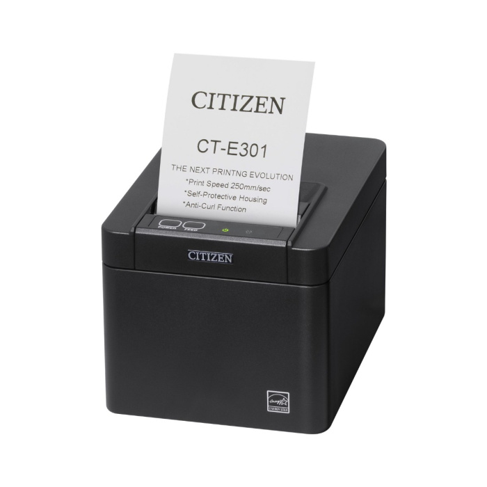 Citizen CT-E301, USB, RS232, Ethernet, 8 dots/mm (203 dpi), cutter, black-P/N;CTE301X3EBX