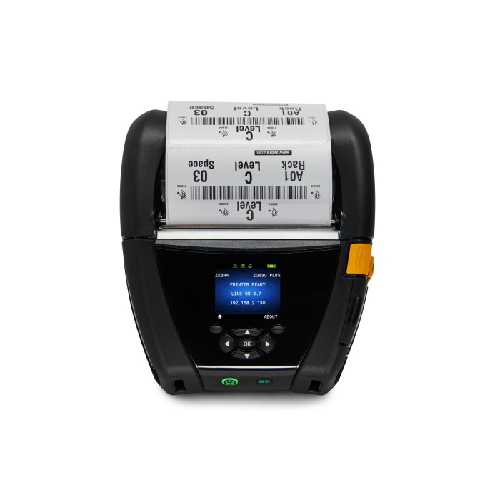 Zebra ZQ630 Plus 4 Inch Mobile Label and Receipt Printer ZQ63-AUWA004-00 Bluetooth